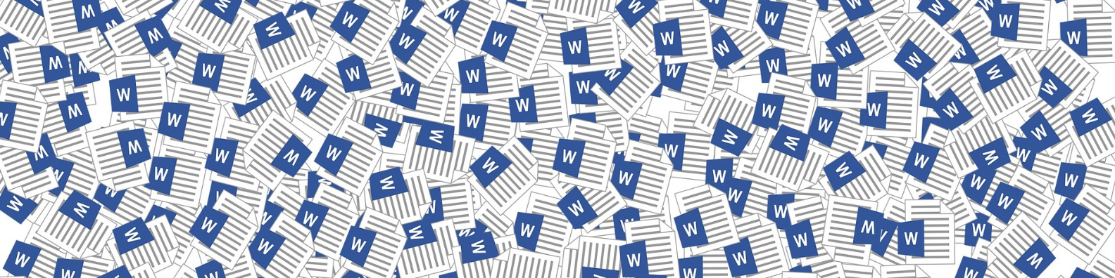 Lots of Word documents across the image