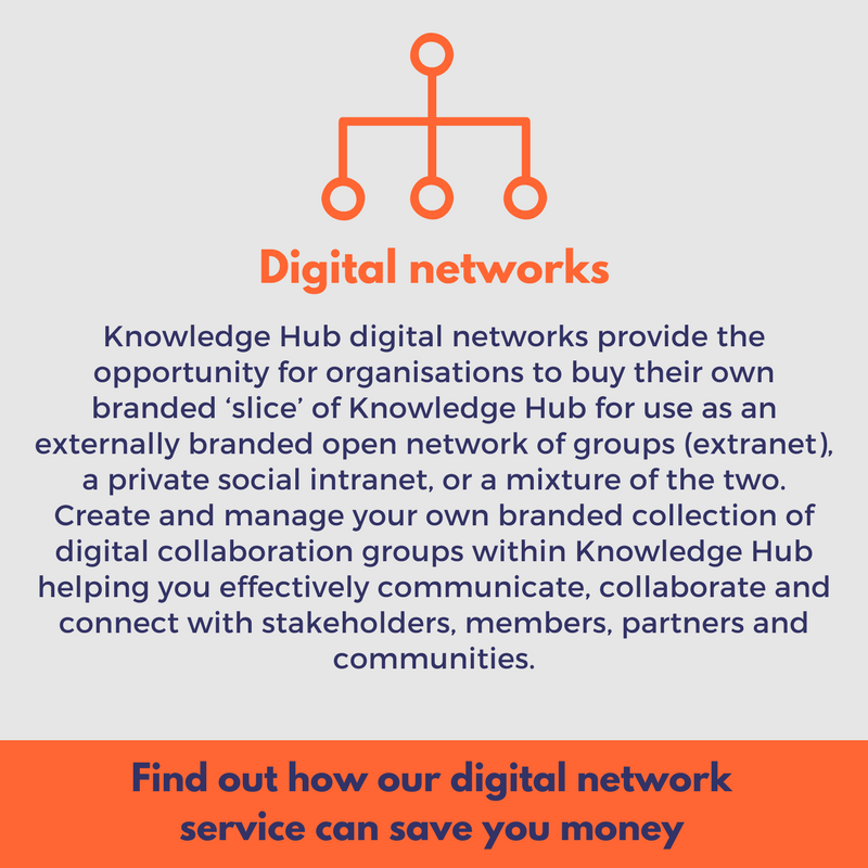digital networks enable you to have your own branded slice of knowledge hub