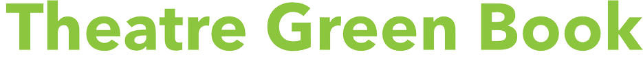 Light green text reads 'Theatre Green Book'