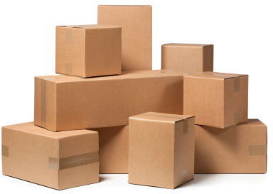 pile of moving boxes